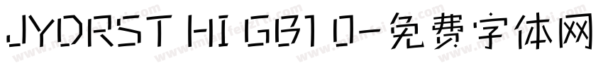 JYDRST HI GB1 0字体转换